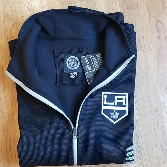 NHL LA Kings men's black jacket embroidered logo size XXL NWT - Picture 3 of 6